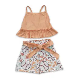 Ruffle top baseball set